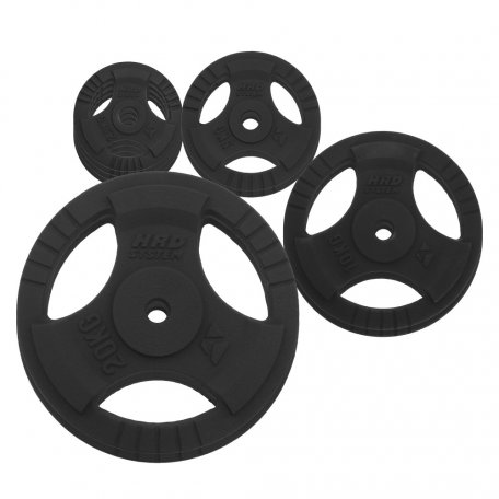 HRD Obciążenie żeliwne kierownica 29mm Zestaw 80kg (4x2,5, 2x5, 2x10, 2x 20)