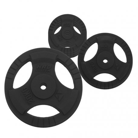 HRD Obciążenie żeliwne kierownica 29mm Zestaw 80kg (4x5, 2x10, 2x 20)