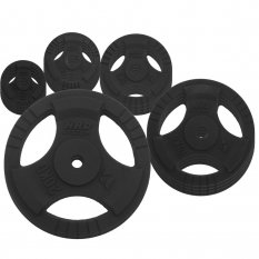 HRD Obciążenie żeliwne kierownica 29mm Zestaw 115kg (4x1,25, 4x2,5, 4x5, 4x10, 2x 20)