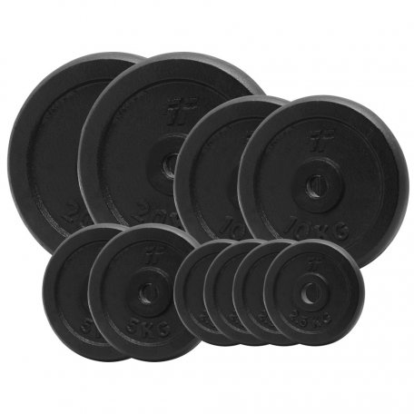 PlatinumFitness Zestaw 80kg Obciążenie żeliwne pełne 29mm