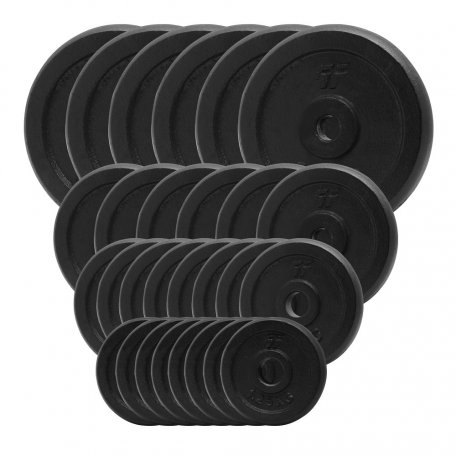 PlatinumFitness Zestaw 120kg Obciążenie żeliwne pełne 29mm