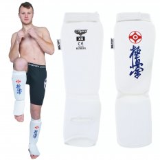 BELTOR KABE KYOKUSHINKAI KARATE Ochraniacze piszczeli goleni bawełniane