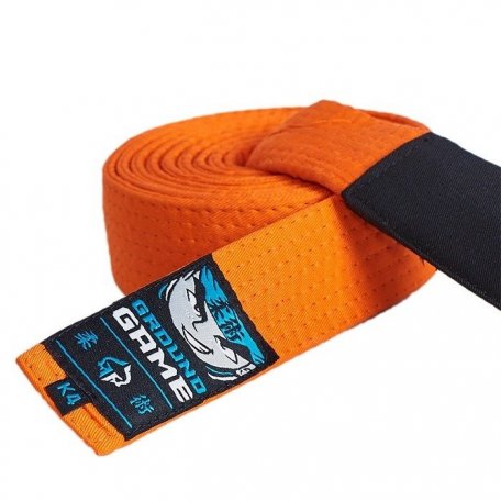 Ground Game Pas do BJJ dla dzieci Pomarańczowy
