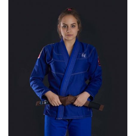 Ground Game Kimono/gi damskie do BJJ Sakura Niebieskie