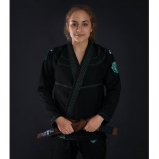 Ground Game Kimono/gi damskie do BJJ Champion 2.0 Mint Czarne