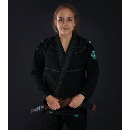 Ground Game Kimono/gi damskie do BJJ Champion 2.0 Mint Czarne