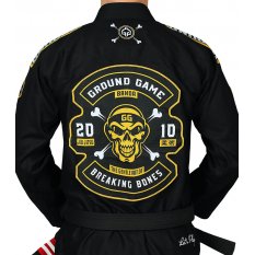 Ground Game GI do BJJ Biker Czarne