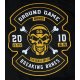 Ground Game GI do BJJ Biker Czarne