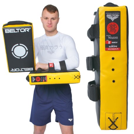 Besport Tarcza treningowa WASHI PAO do kopnięć KARATE boks mma komplet 2szt