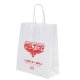 Beltor Papierowa torba na zakupy nagrody z uchwytem biała 180x80x210mm XS