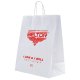 Beltor Papierowa torba na zakupy nagrody z uchwytem biała 320x170x390mm L