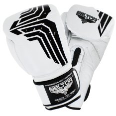 BELTOR RĘKAWICE BOKSERSKIE BOXING GLOVES STORM BIAŁE
