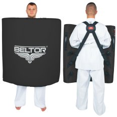 Beltor Tarcza profilowana na szelkach Duża Czarna TATSU 100cm