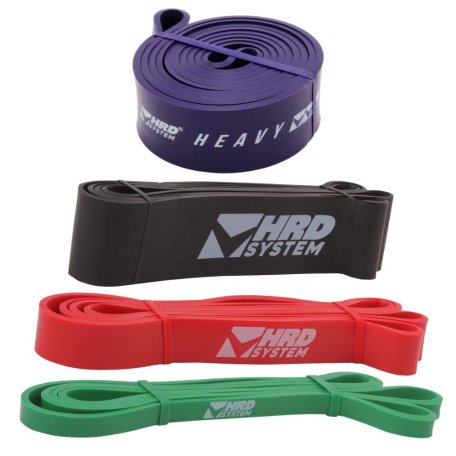 HRD Zestaw gum oporowych do ćwiczeń fitness 4 sztuki Guma treningowa