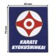 Beltor Zestaw 3 naszywek do naprasowania karate Kyokushinkai KANJI KANKU