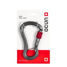 Karabinek Ocun CONDOR HMS SCREW anthracite/red