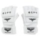 Rękawice karate treningowe KAMINARI Skóra naturalna BIAŁE -Beltor Rękawice karate treningowe KAMINARI Skóra naturalna BIAŁE