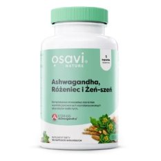 Osavi Ashwagandha + Różeniec i Żeń-szeń - 60 vegan capsules