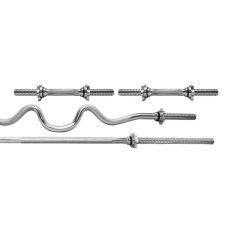 PF Zestaw gryfów gwintowanych 28 mm + zaciski Mocno łamany Prosty 2x Gryfik