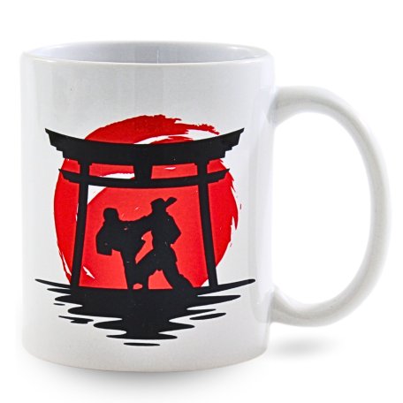 BELTOR Kubek Karate WE DO Logo Bialy Karateka Prezent Sensei