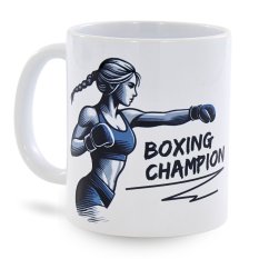 Beltor Kubek Boxing Campion Boks Logo Bialy