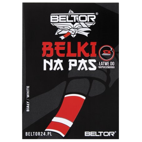 Beltor Białe belki Pas do kimona BJJ JIU-JTSU Zestaw Komplet 2 sztuki