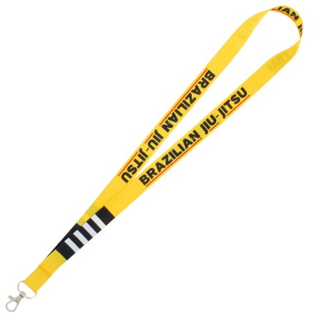 Beltor Smycz z karabińczykiem do kluczy Na szyję Brelok BJJ Żółta