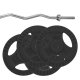 HRD System Zestaw 20 kg obciążenie żeliwne 29mm + Gryf łamany
