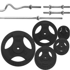 HRD System Zestaw 95 kg Obciążenie Żeliwne 29mm + 4x Gryf