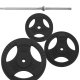 HRD System Zestaw 70 kg obciążenie żeliwne 29mm + Gryf prosty
