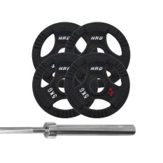 HRD SystemZestaw Obciążenie Olimpijskie 33kg Gryf olimpijski