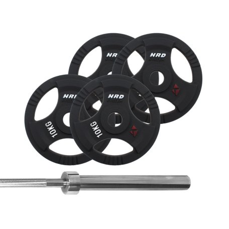HRD System Zestaw Obciążenie Olimpijskie 53kg Gryf olimpijski