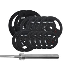 HRD System Zestaw Obciążenie Olimpijskie 113kg Gryf olimpijski