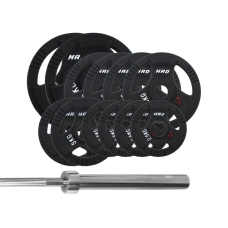 HRD System Zestaw Obciążenie Olimpijskie 113kg Gryf olimpijski