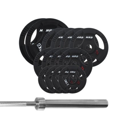 HRD System Zestaw Obciążenie Olimpijskie 123kg Gryf olimpijski