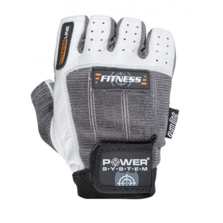 POWER-SYSTEM RĘKAWICZKI FITNESS WHITE GREY