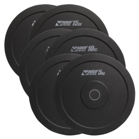 HRD System ZESTAW 60KG OBCIĄŻENIE OLIMPIJSKIE BUMPER 50,5MM
