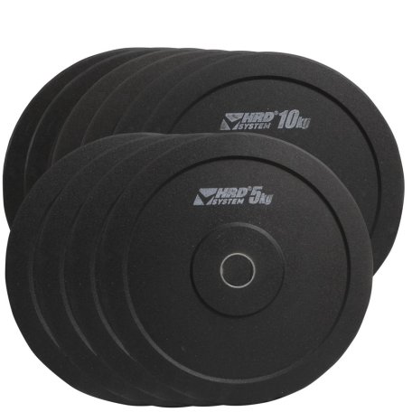 HRD System ZESTAW 110KG OBCIĄŻENIE OLIMPIJSKIE BUMPER 50,5MM