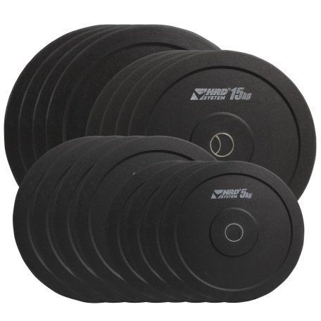 HRD System ZESTAW 200KG OBCIĄŻENIE OLIMPIJSKIE BUMPER 50,5MM