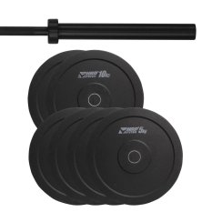 HRD System ZESTAW 60KG OBCIĄŻENIE OLIMPIJSKIE BUMPER + GRYF
