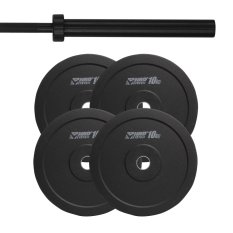 HRD System ZESTAW 60KG OBCIĄŻENIE OLIMPIJSKIE BUMPER + GRYF