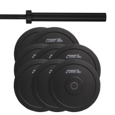HRD System ZESTAW 70KG OBCIĄŻENIE OLIMPIJSKIE BUMPER + GRYF