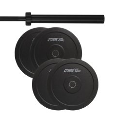HRD System ZESTAW 90KG OBCIĄŻENIE OLIMPIJSKIE BUMPER + GRYF