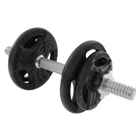 Beltor Regulowana hantla żeliwna 10kg + zaciski