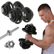 Beltor Regulowane hantle żeliwne 2x25kg + zaciski