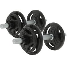 Beltor Regulowane hantle żeliwne 2x10kg + zaciski szczękowe czarne