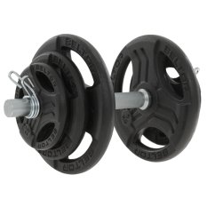 Regulowana hantla żeliwna 20kg + zaciski sprężynowe - Beltor