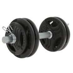 Regulowana hantla żeliwna 15kg + zaciski sprężynowe - Beltor