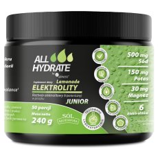 ALLHydrate Elektrolity JUNIOR Lemonade 240g 50 porcji