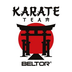 BELTOR NAKLEJKA KARATE VLEPKA PAPIEROWA TORII GATE BIAŁA w 8x8cm